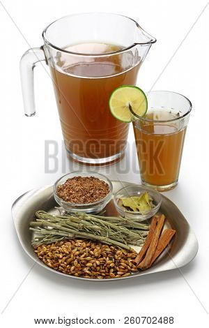 emoliente, traditional peruvian healthy drink