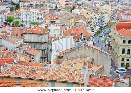 udsigt over cannes fra den gamle by le suquet