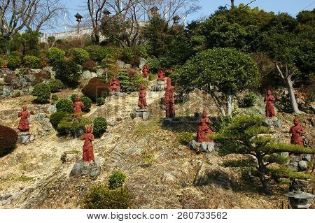 Inuyama, Japan-23 Apr, 2018: View Of Naritayama Shrine In Inuyama, Japan.