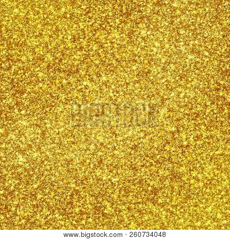 Sparkling Stars Background Texture - Golden Starlets Illustration For Christmas Or Other Decorative 