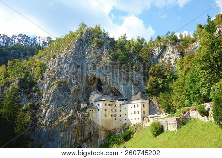 Predjama Castle, Situated In The Middle Of A Cliff Near Postojna Cave, Is The Largest Cave Castle In