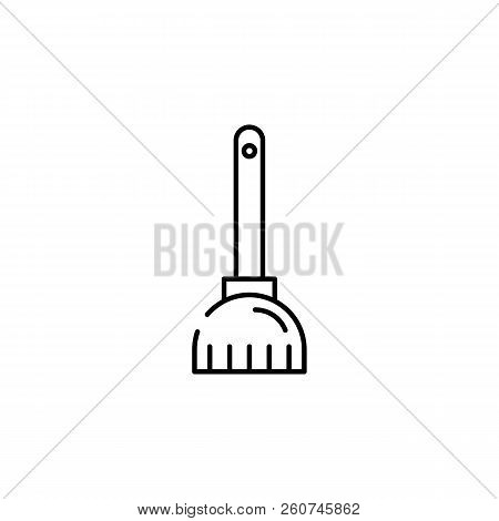 Broom Icon. Element Of Halloween Illustration. Premium Quality Graphic Design Icon. Signs And Symbol