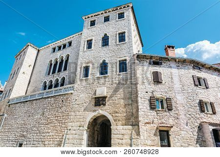 Soardo-bembo Palace, Bale, Istria, Croatia. Travel Destination. Architectural Theme.