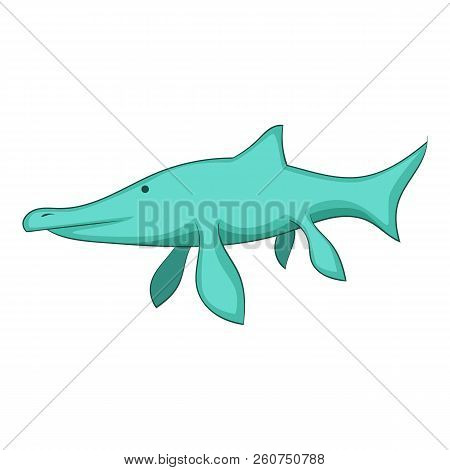 Ichthyosaur Icon. Cartoon Illustration Of Ichthyosaur Icon For Web