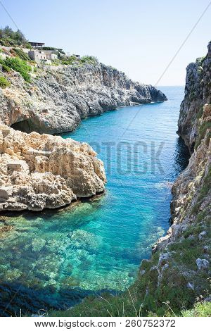 Apulia, Leuca, Italy, Grotto Of Ciolo - From Grotto Ciolo To The Adriatic Sea