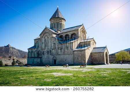 Svetitskhoveli Cathedral Is A Georgian Orthodox Cathedral Located In The Historical Town Of Mtskheta