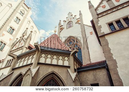Maisel Synagogue In Prague, Czech Republic. Architectural Theme. Religious Architecture. Travel Dest