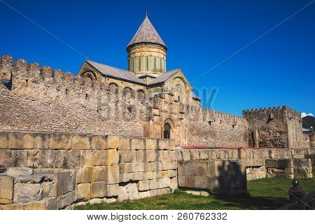 Svetitskhoveli Cathedral Is A Georgian Orthodox Cathedral Located In The Historical Town Of Mtskheta