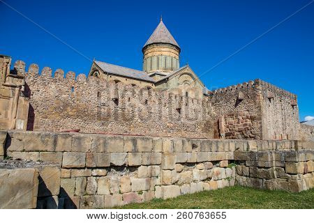 Svetitskhoveli Cathedral Is A Georgian Orthodox Cathedral Located In The Historical Town Of Mtskheta