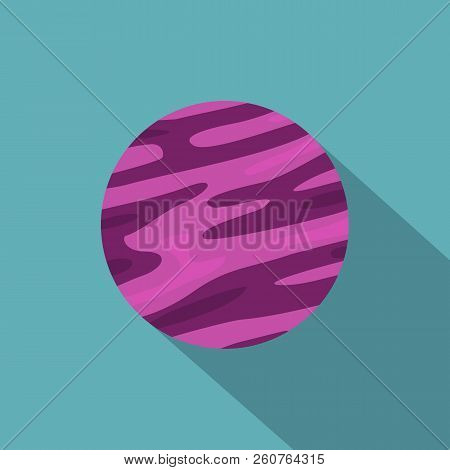 Far Away Planet Icon. Flat Illustration Of Far Away Planet Icon For Web