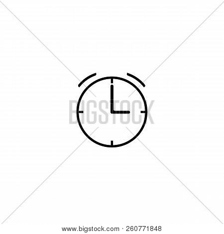 Time Sign. Alarm, Clock Icon, Vector Illustration. Flat Design.