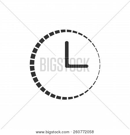 Time Sign. Alarm, Clock Icon, Vector Illustration. Flat Design.