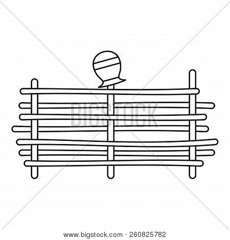 Palisade Icon. Outline Illustration Of Palisade Icon For Web