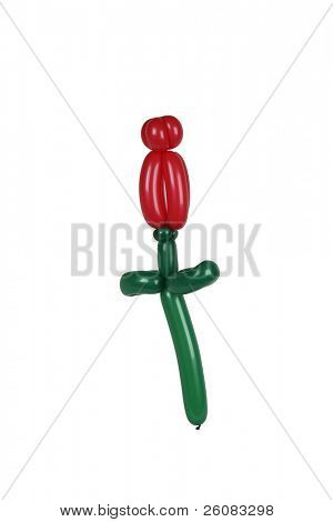 Ballon steg isoleret på hvid baggrund