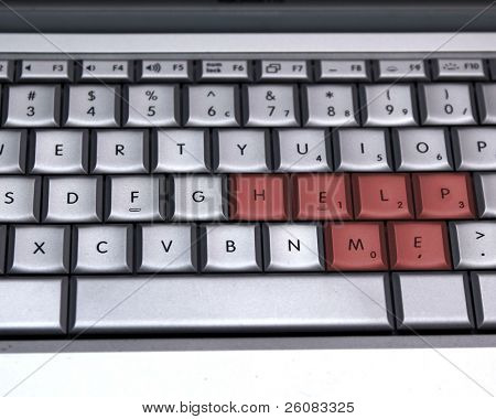 computerens tastatur med hjælpe mig nøgler