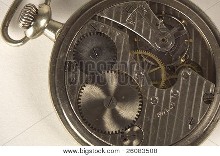 Antik lommeur åbnede tilbage