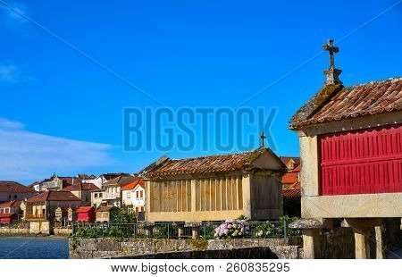 Horreo in Combarro Galician village of Pontevedra at Galicia Spain