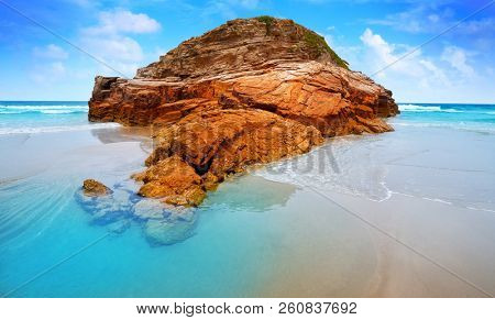Playa las catedrales Catedrais beach in Ribadeo Galicia of Lugo Spain
