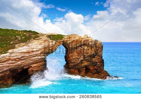 Playa las catedrales Catedrais beach in Ribadeo Galicia of Lugo Spain