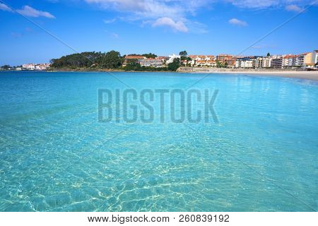 Sanxenxo also Sanjenjo Silgar beach in Pontevedra Galicia Spain
