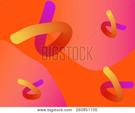 Glowing Modern Geometric Shapes . Vector Abstract Background