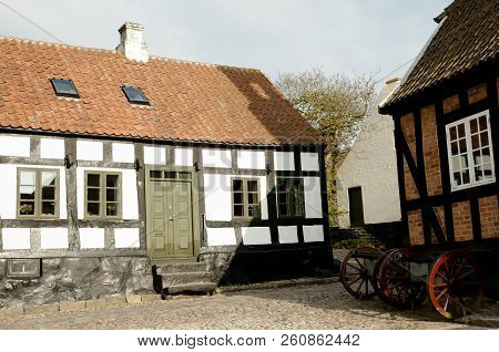 Buildings In Town Of Ebeltoft - Denmark