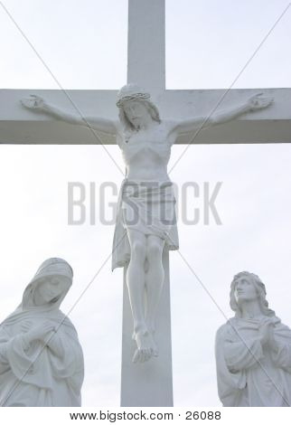 Cristo y los discípulos estatua
