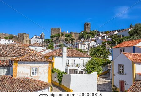 View To Historic Center City Of Obidos, Portugal