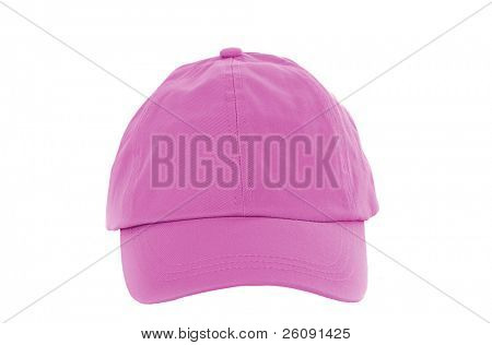 Roze Baseball Cap geïsoleerd op wit