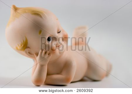 เด็ก Kewpie มีความสุข