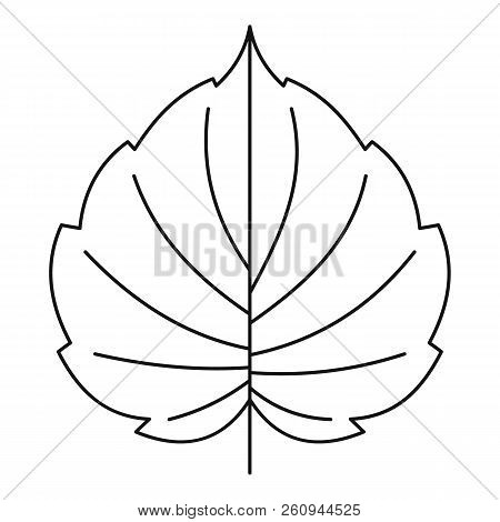 Hazel Leaf Icon. Outline Illustration Of Hazel Leaf Icon For Web