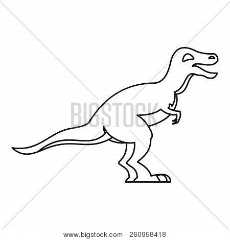 Theropod Icon. Outline Illustration Of Theropod Icon For Web
