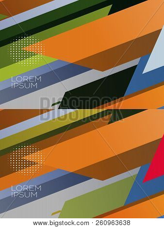 Smooth Abstract Colorful Backgrounds Set - Eps10 Background, Vector, Business,