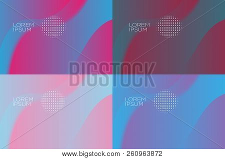 Smooth Abstract Colorful Backgrounds Set - Eps10 Background, Vector, Business,