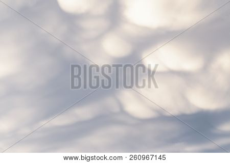 White Clouds With Blue Sky In The Evening For Background