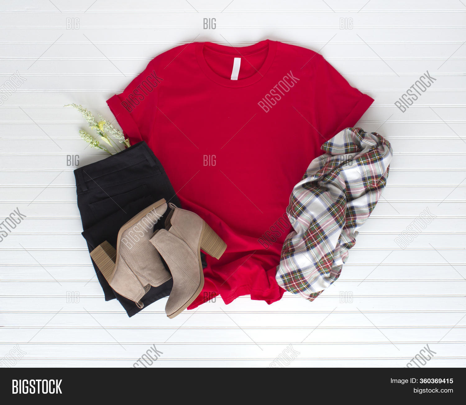Download Christmas Red Tee Image Photo Free Trial Bigstock