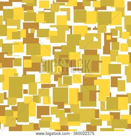 Seamless Pattern With Geometric Elements. Glitter Golden Texture. Vector Illustration.