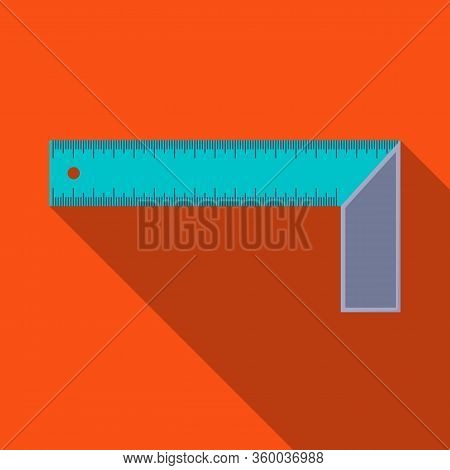 Vector Illustration Of Ruler And Corner Icon. Graphic Of Ruler And Gadget Vector Icon For Stock.