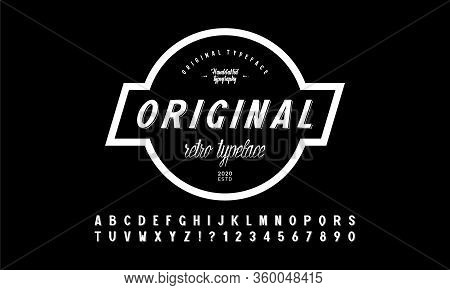 Modern Alphabet Font And Numbers. Designs For Logo, Poster, Invitation, Etc.