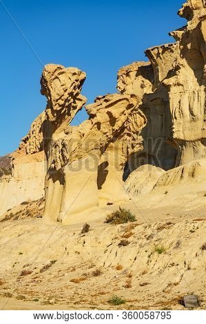 Sandstone Formations Bolnuevo, Spain