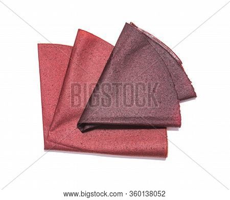 Fruit Ossetian Pastille On White Background. National Sweets