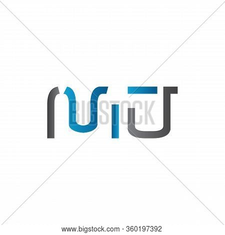 Initial Mj Letter Logo Vector Template. Abstract Letter Mj Logo Design. Minimalist Linked Letter Tre