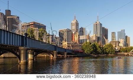 Melbourne, Australia - December 4: Landscape Of The South Melbourne In The Evening On December 4, 20