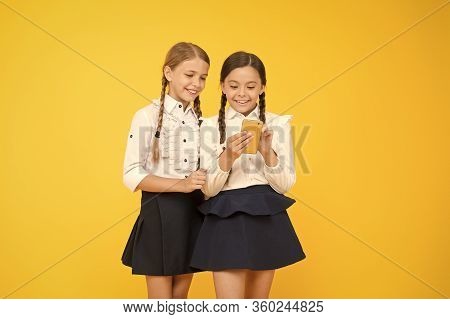School Application Smartphone. Internet Is Wonderful Resource But Access To It Has Hazards For Kids.