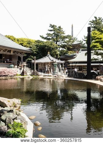 Tosashimizu, Japan - April 8, 2018: On The Grounds Of Kongofukuji, Temple Number 38 Of Shikoku Pilgr