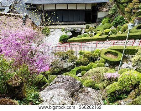 Kochi, Japan - April 6, 2018: Springtime On The Grounds Of Konomineji, Temple Number 27 Of Shikoku P