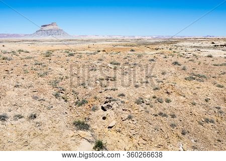 View Of Factory Butt From State Rout 24 In Utah, Usa
