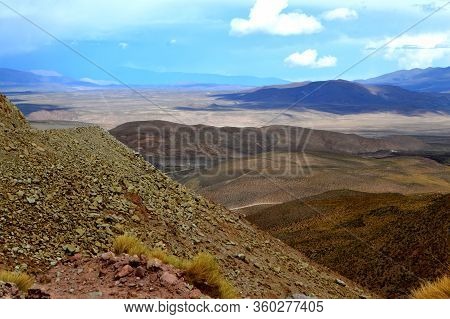 National Route 51 From The Abra De Chorillos. Salta, Argentina