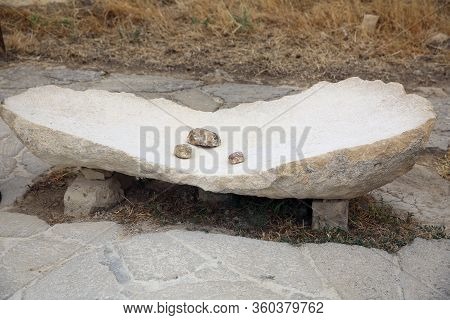 Gobustan National Park, The Oldest Settlement In Azerbaijan, Is Protected By Unesco. Gobustan, Azerb