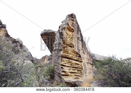 Gobustan National Park, The Oldest Settlement In Azerbaijan, Is Protected By Unesco. Gobustan, Azerb